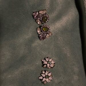 2 pairs! Baublebar stone earrings